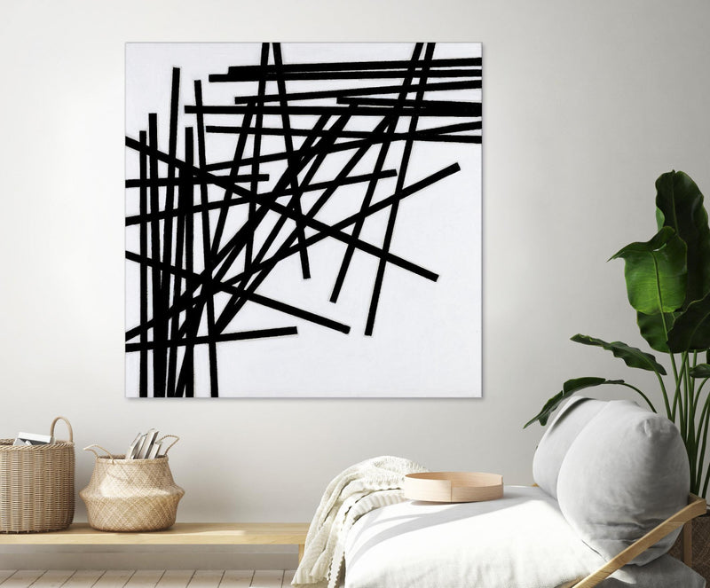 Œuvre d’art murale Giant Art « Alumettes » 72 x 72