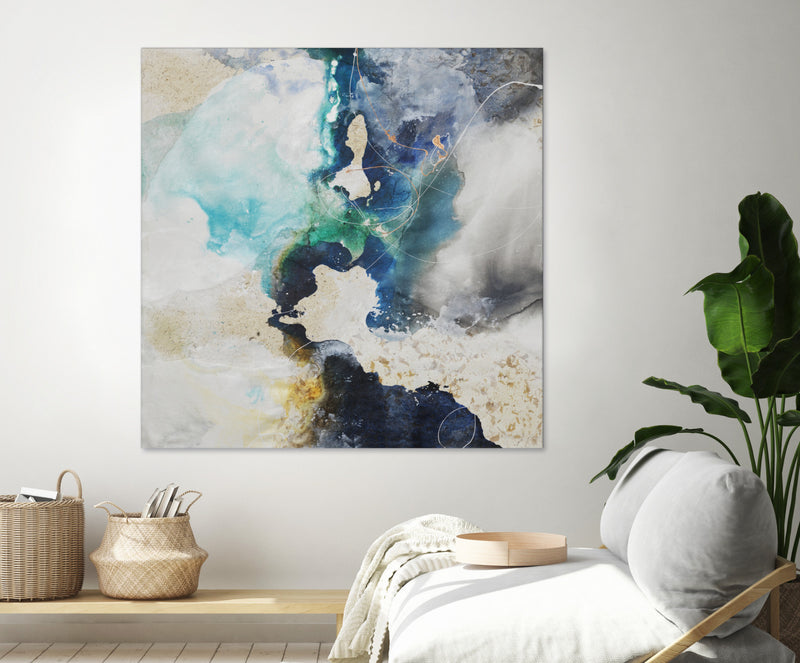 Œuvre d’art murale Giant Art « Kinky Flow » 72 x 72