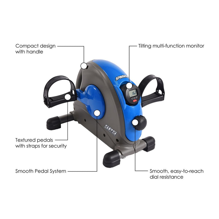 Mini vélo d’exercice de Stamina avec système de pédale souple