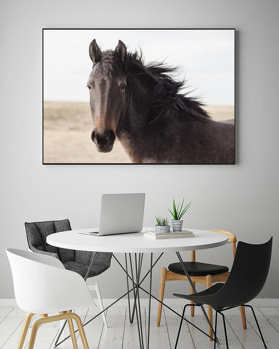 Œuvre d’art murale sur toile encadrée noire « I See You » 36 x 24