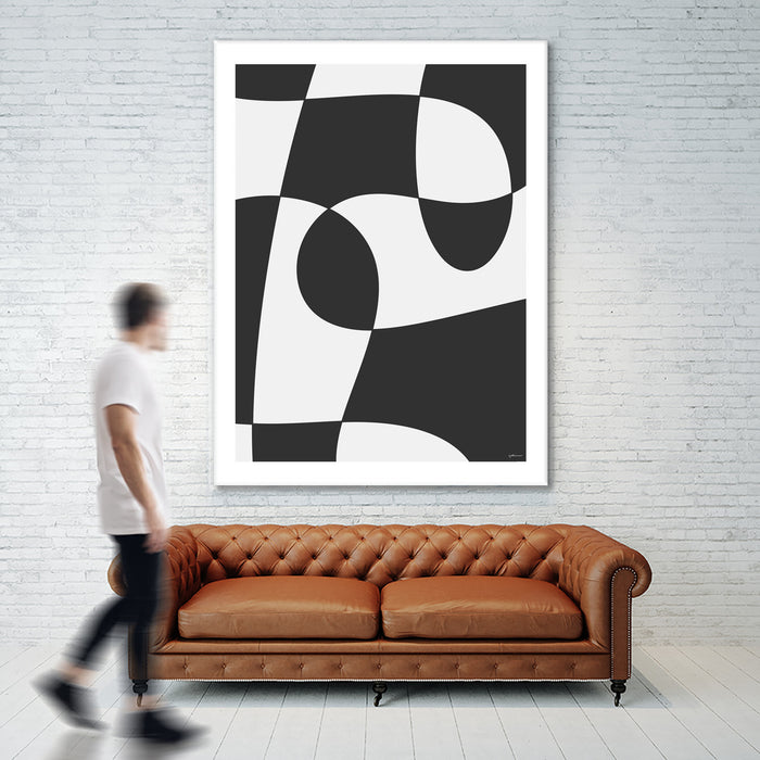 Œuvre d’art murale Giant Art « Forms Of Art Iv » 72 x 54