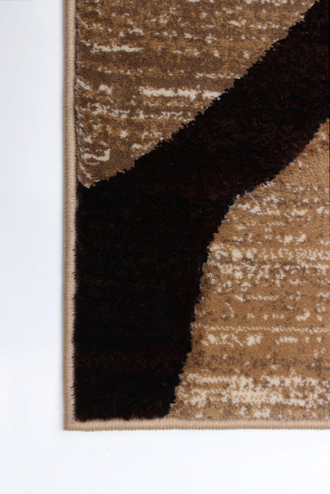 Carpette Mayoree brun, beige et noir - 3 pi 11 po x 5 pi 7 po