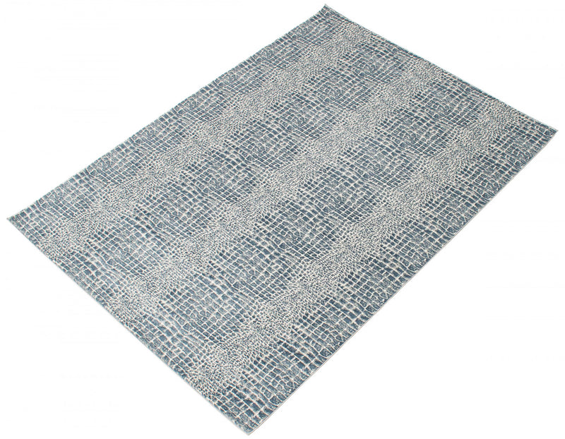 Carpette Kecia bleu marine/crème 3 pi 11 po x 5 pi 11 po