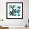 "Palm 03" Matted and Framed Black 30x30 Wall Art