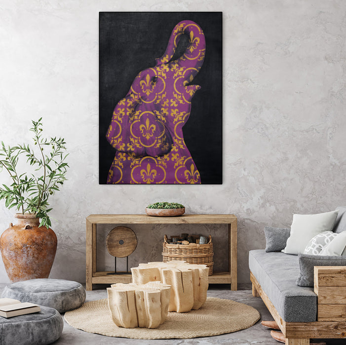 Œuvre d'art murale sur toile encadrée noire « Zoo Celebration I » 18 x 24