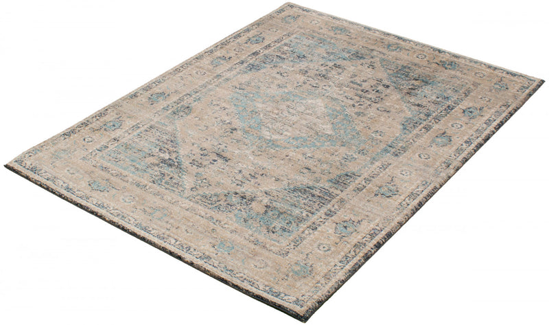Carpette Bolivar Bijar gris - 5 pi 3 pox 7 pi 6 po