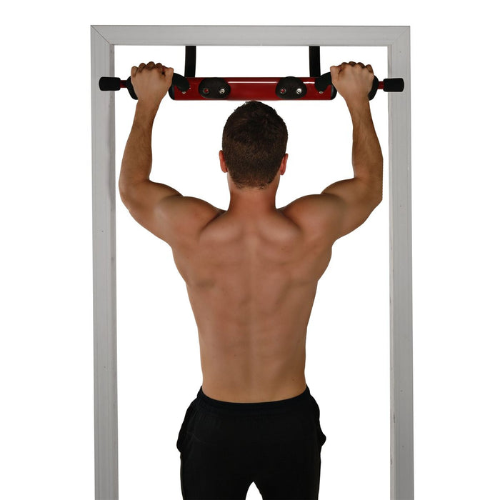 Exerciseur de porte Boulder Fit de Stamina X - noir et rouge