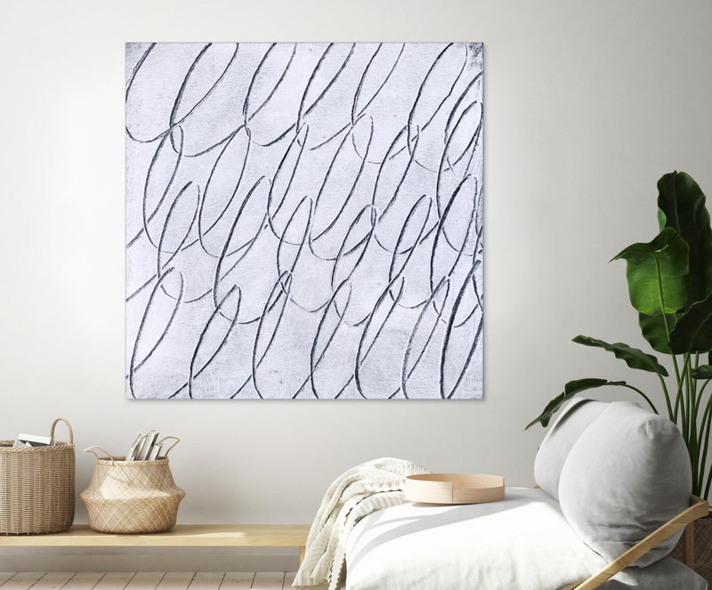 Œuvre d’art murale Giant Art « Contemplating Style » 72 x 72