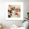 "Positive Energy I" Matted and Framed White 30x30 Wall Art