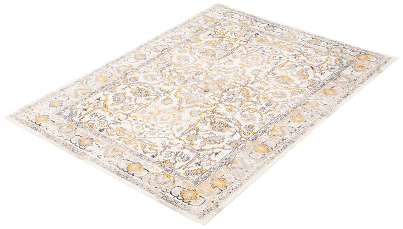 Carpette Legacy ivoire lavable à la machine - 3 pi 0 po x 5 pi 0 po