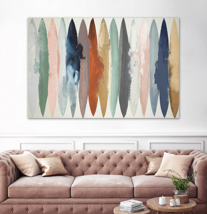 Œuvre d’art murale Giant Art « Even Flow V7 » 84 x 54