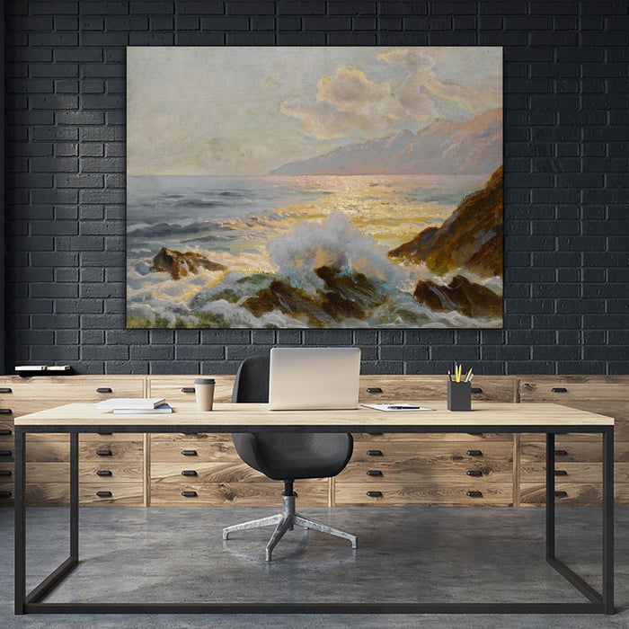 Œuvre d’art murale Giant Art « Main Seascape Ii » 72 x 54