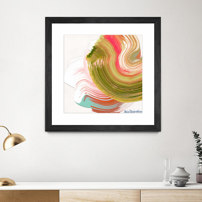 Œuvre d’art murale encadrée noire et mate « Night On The Town » 36 x 36