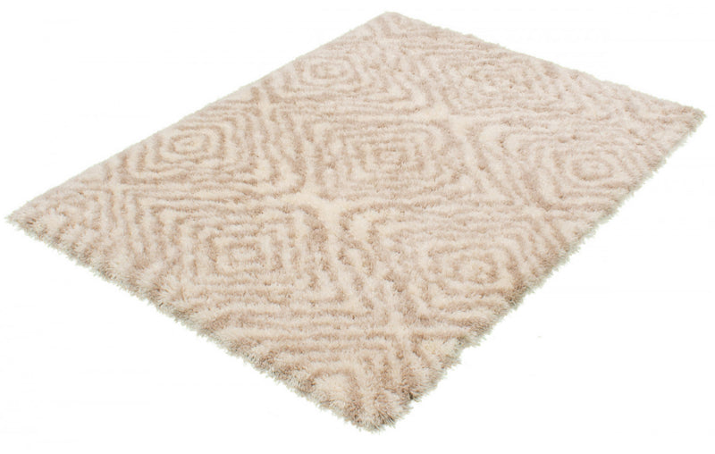 Carpette Agalia Abstract ivoire-beige - 5 pi 3 pox 7 pi 3 po
