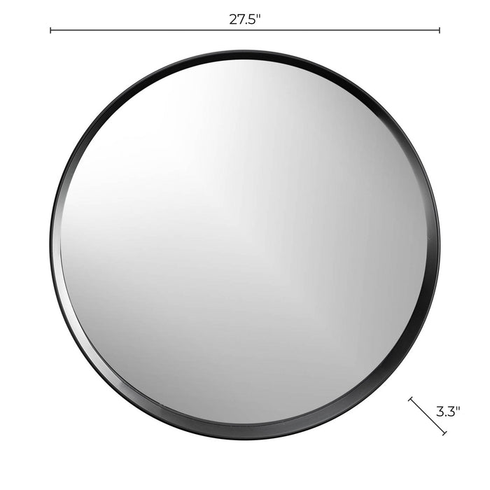 Miroir rond Parsons noir