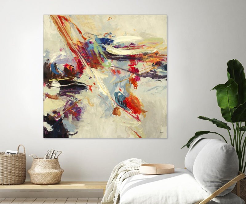 Œuvre d’art murale Giant Art « Positive Energy I » 72 x 72