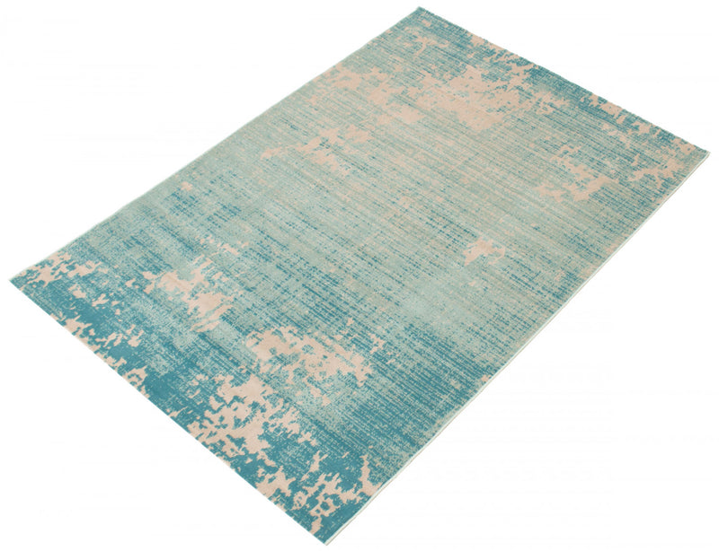 Carpette Janaki bleu sarcelle 6 pi 7 po x 9 pi 6 po