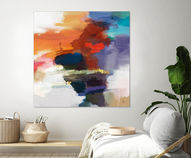 Œuvre d’art murale Giant Art « Interplay » 54 x 54