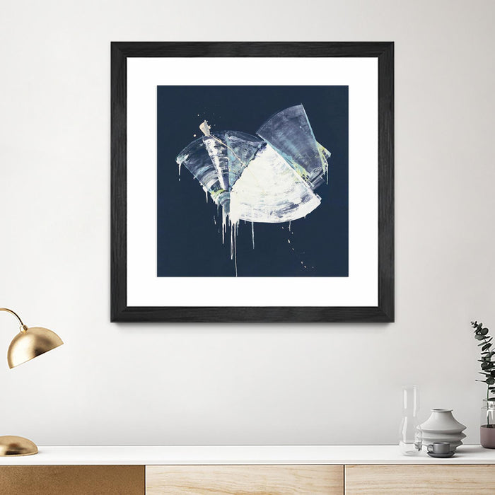 Œuvre d’art murale encadrée noire et mate « Bells In Motion » 36 x 36