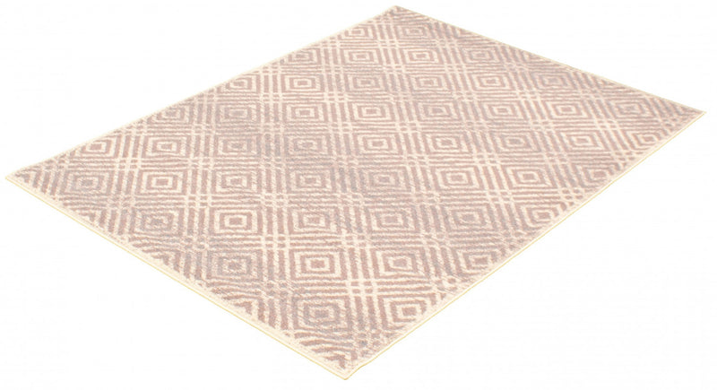 Carpette Electra argent-rose - 5 pi 3 pox 7 pi 3 po