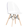 Chaise de bureau Annexe style tour Eiffel - blanc solide