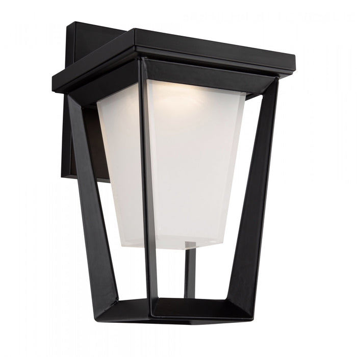 Applique murale Waterbury noire à DEL de 10 W pour l'extérieur