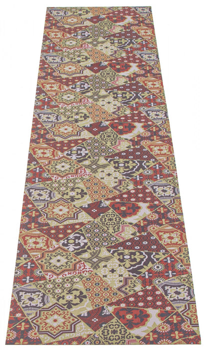Carpette Bellezza rougevert 2 pi 2 po x 14 pi 0 po