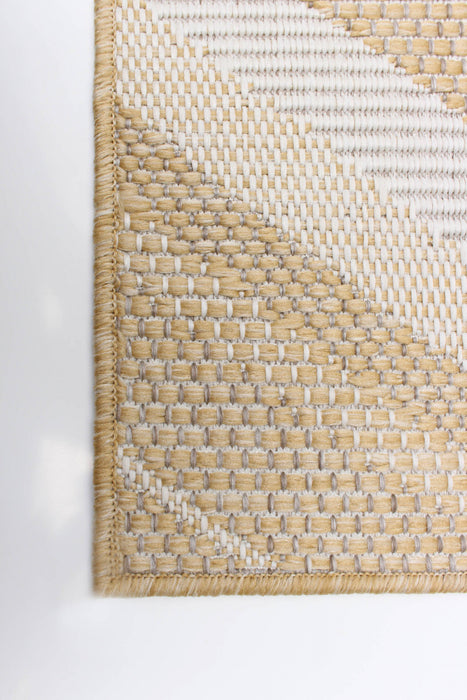 Carpette Neisha Modern dorée 6 pi 7 po x 9 pi 6 po