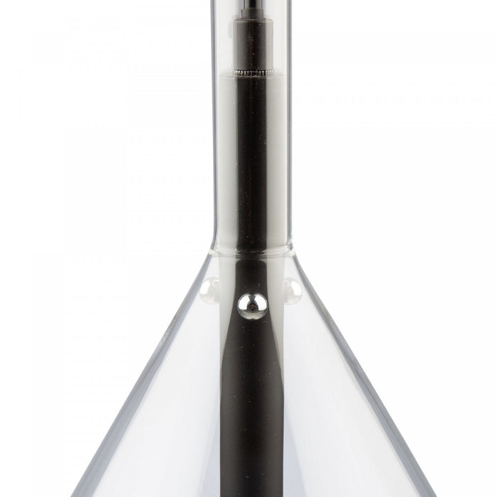Luminaire suspendu Conic noir à 1 ampoule