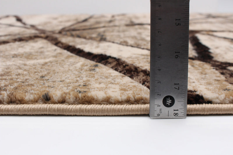 Carpette Cherokee doréechocolat - 7 pi 10 po x 10 pi 2 po