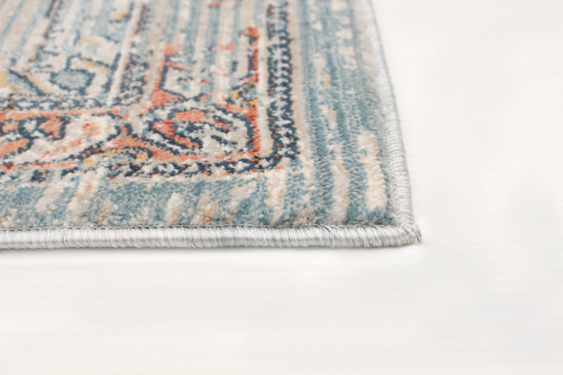 Carpette Baina Heriz bleu - 6 pi 7 pox 9 pi 10 po