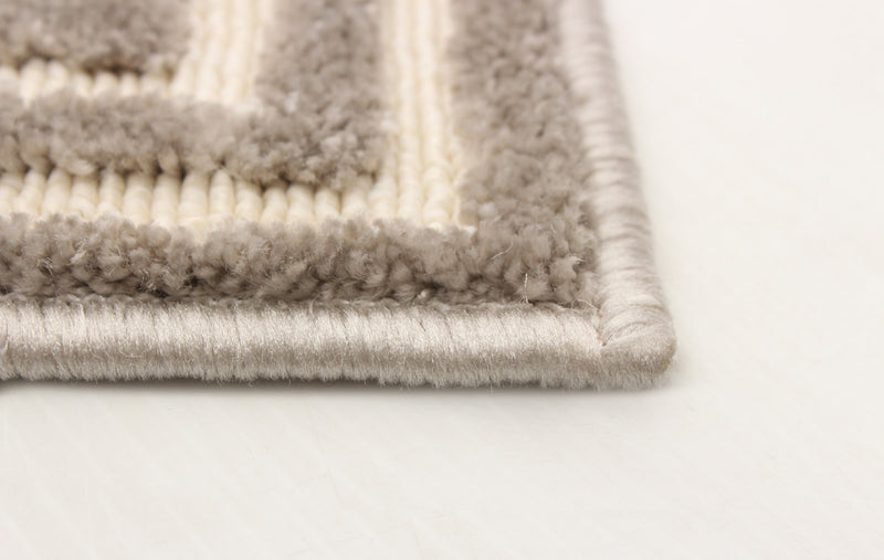 Carpette Kiah taupe 3 pi 11 po x 5 pi 7 po