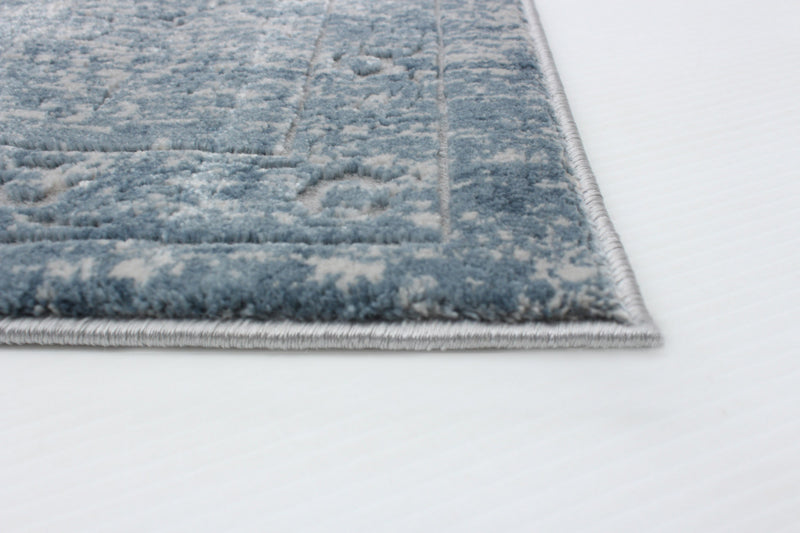 Carpette Dayna bleue 6 pi 7 po x 9 pi 6 po