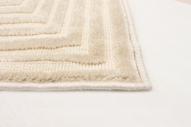 Carpette Kiah ivoire 4 pi 7 po x 6 pi 7 po