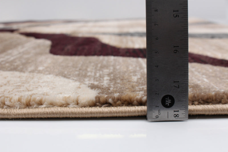 Carpette Mayoree brun, beige et noir - 5 pi 3 po x 7 pi 3 po