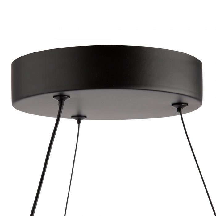 Luminaire suspendu Nova noir à DEL de 29 W