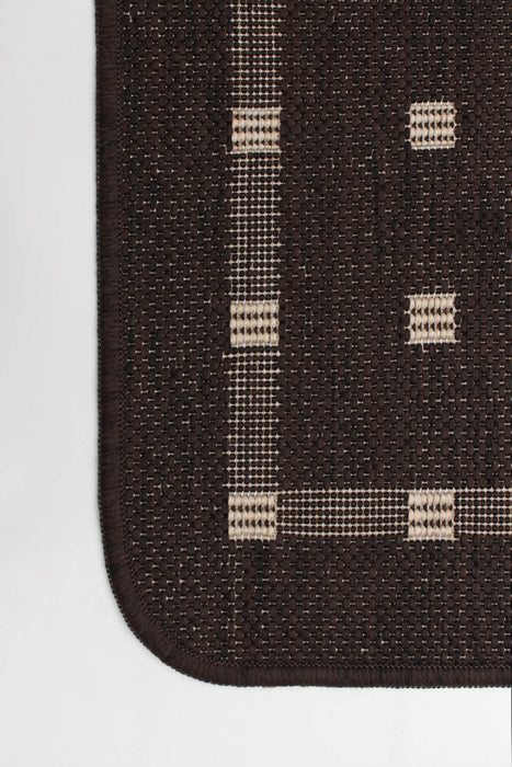 Carpette Clementine chocolat - 4 pi 4 po x 6 pi 5 po