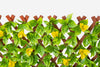PVC  Expandable Trellis 36"x 72" Yellow Clematis Leaves 