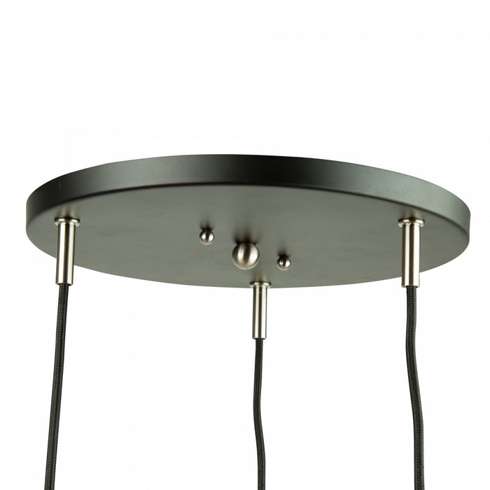 Luminaire suspendu Tote noir à 3 ampoules