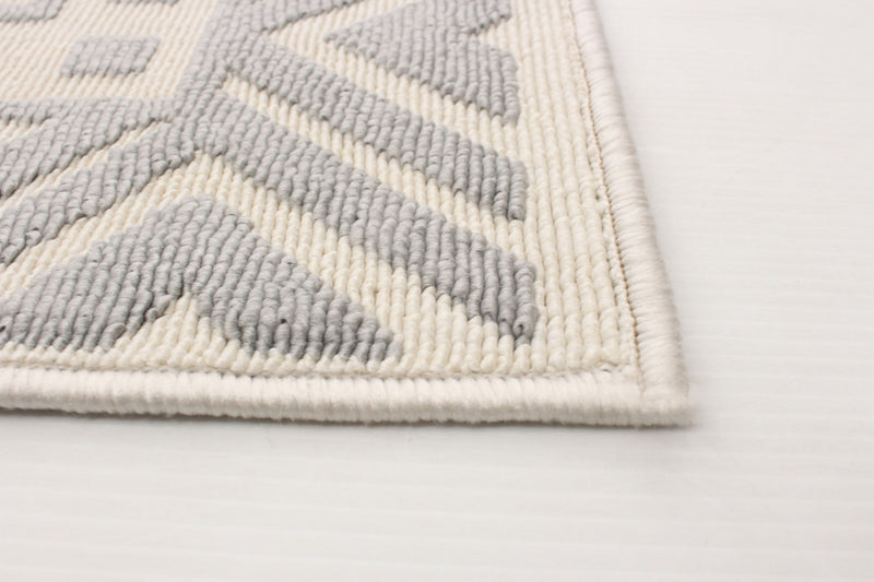 Carpette Gaia gris clair 3 pi 11 po x 5 pi 7 po