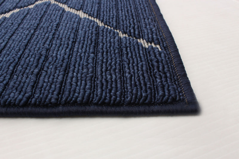 Carpette Kimi bleue 6 pi 7 po x 9 pi 6 po
