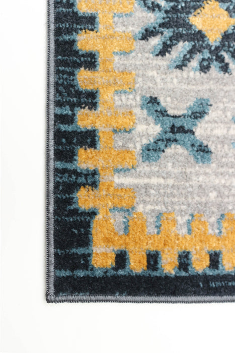 Carpette Gypsy grise lavable à la machine - 5 pi 0 po x 7 pi 0 po