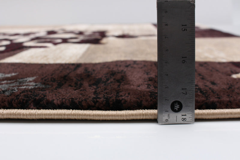 Carpette Neda bourgogne - 3 pi 11 po x 5 pi 7 po