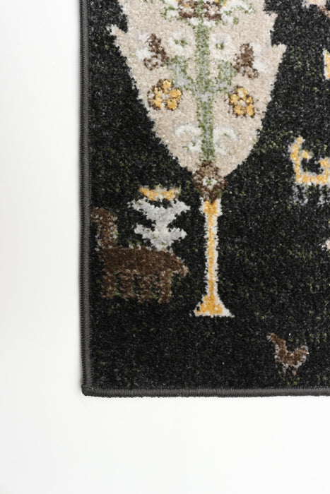Carpette Pine noire lavable à la machine - 2 pi 6 po x 8 pi 0 po