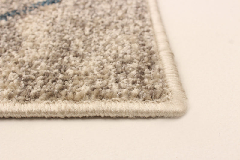 Tapis Grande Ivoire / Bleu 3pi 11 po X 5pi 7po