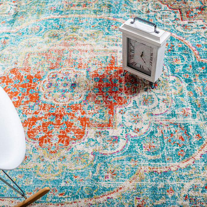 Carpette Sav Royal Vintage turquoise 3 x 5