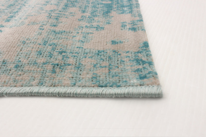 Carpette Janaki bleu sarcelle 6 pi 7 po x 9 pi 6 po
