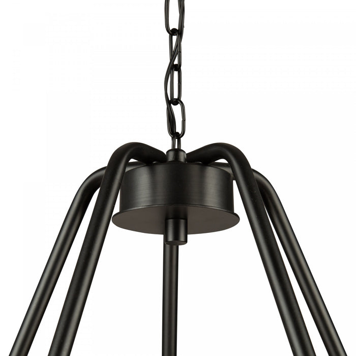 Lustre Perris noir à 5 ampoules
