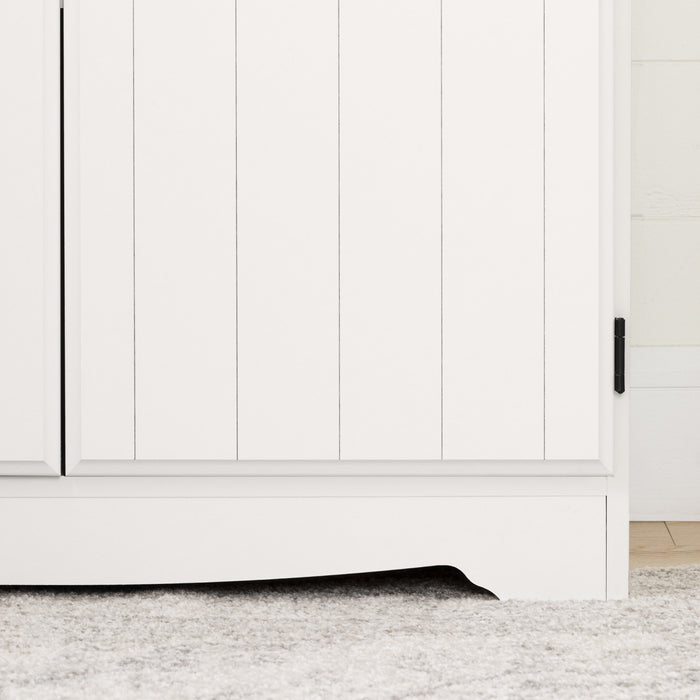 Farnel Armoire de rangement avec 2 portes - Blanc solide