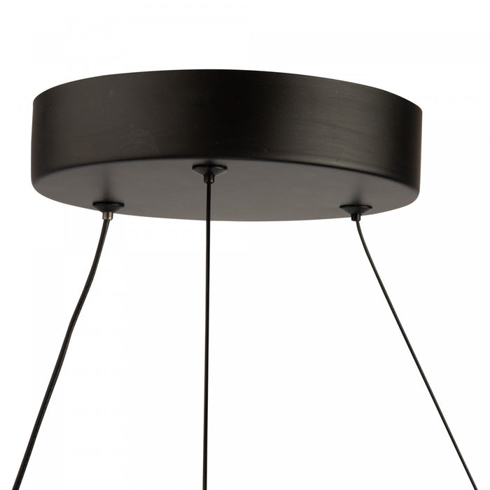 Luminaire suspendu Nova noir à DEL de 30 W